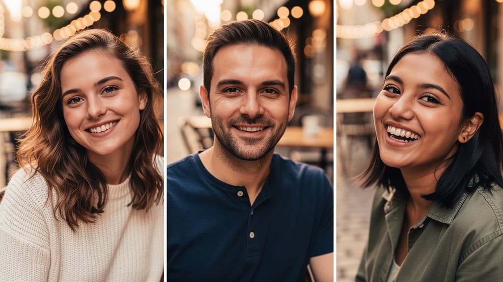 Professional AI dating portraits – authentic photos for dating apps