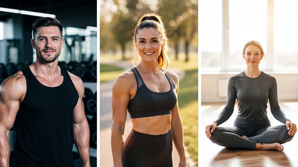 Professional AI fitness portraits – authentic gym and sport photos